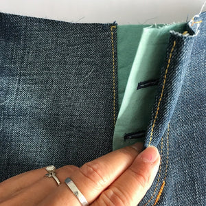 halfmoon 101 JEANS | sew along button fly