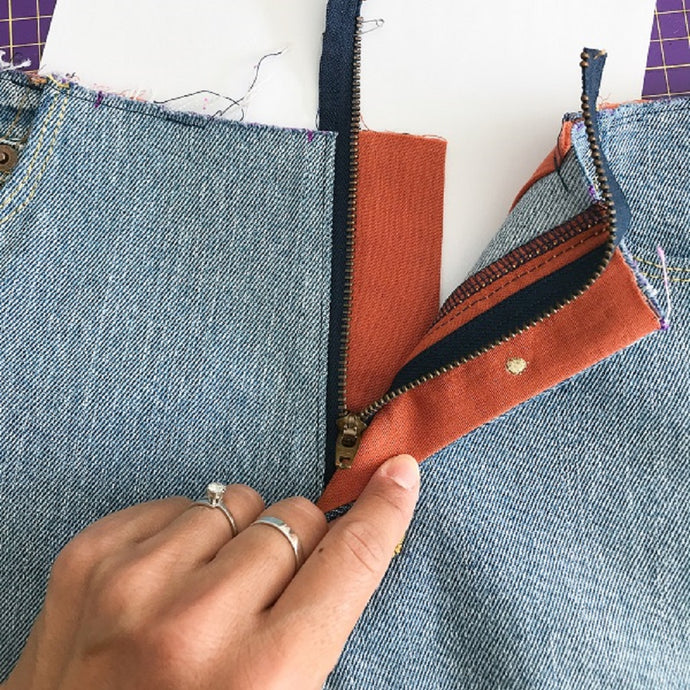 halfmoon 101 JEANS | zipper fly (Sew Along Day 7)