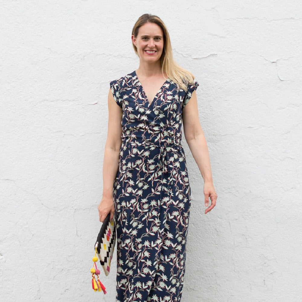 Wrap dress clearance with buttons