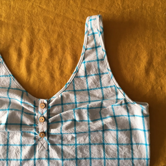 ballet top DELPY | button placket