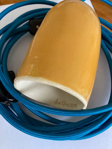 Yellow Ceramic Pendant Lamp