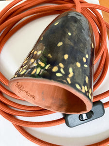 Fall Leaves Ceramic Pendant Lamp